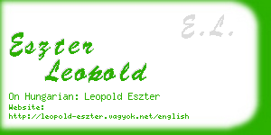 eszter leopold business card